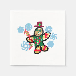 Servilleta De Papel baile del hombre de jengibre
