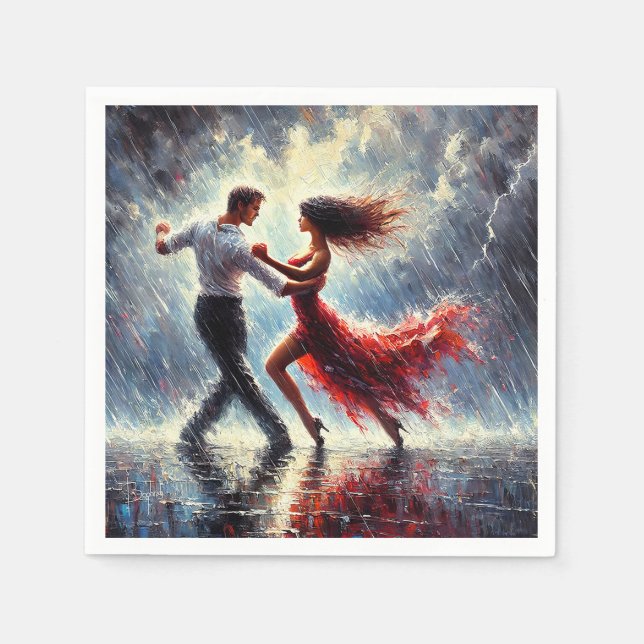 Servilleta De Papel Baile salsa (Anverso)