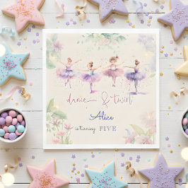 Servilleta De Papel Baile y bailarina giratoria acuarela cumpleaños