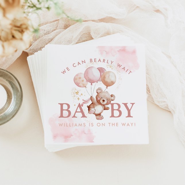 Servilleta De Papel BAILEY Bearly Wait Teddy Bear Baby Shower (Subido por el creador)