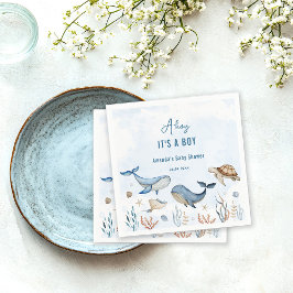 Servilleta De Papel Bajo el mar hoy es un niño Baby Shower