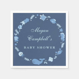 Servilleta De Papel Bajo el mar, las servilletas Baby Shower