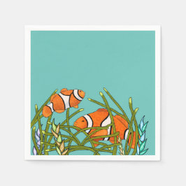 Servilleta De Papel Bajo el Mar Payaso