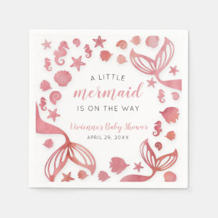 Servilleta De Papel Bajo la sirena marina Baby Shower