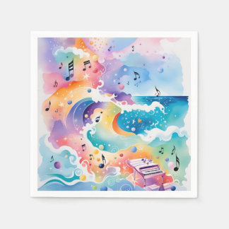 Servilleta De Papel Bajo las servilletas de papel marino