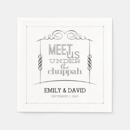 Servilleta De Papel Bajo las servilletas del Boda judío Chuppah