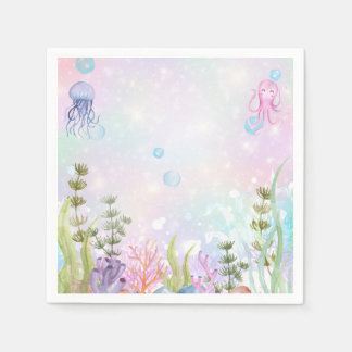 Servilleta De Papel Bajo las servilletas del mar