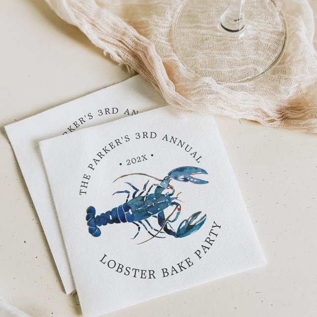 Servilleta De Papel Bake Ocean Blue Lobster (Subido por el creador)
