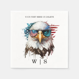 Servilleta De Papel Bald Eagle símbolo nacional moderno y único de los
