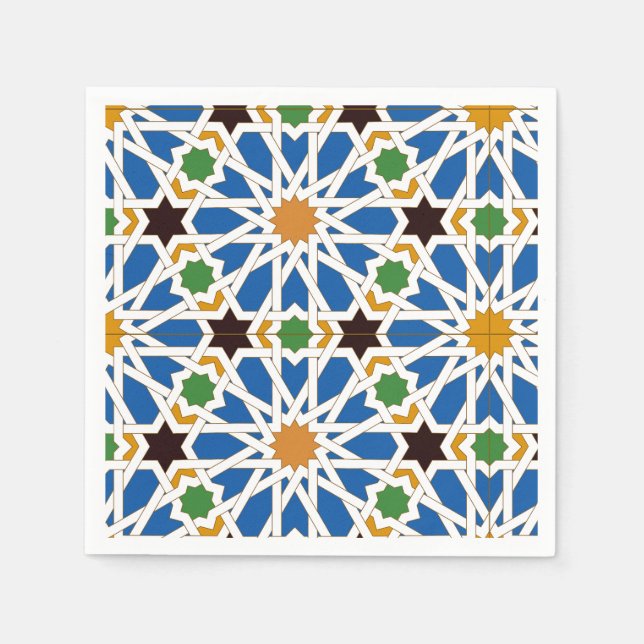 Servilleta De Papel Baldosas andaluzas 10 (Real Alcázar, Sevilla) (Anverso)