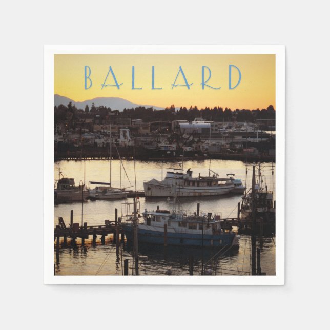 Servilleta De Papel Ballard Boats (Anverso)