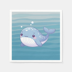 Servilleta De Papel Ballenas cutáneas, costeras y náuticas