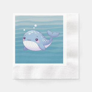 Servilleta De Papel Ballenas cutáneas, costeras y náuticas
