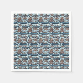 Servilleta De Papel Ballenas de Steampunk