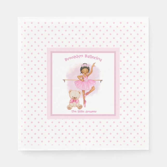 Servilleta De Papel Ballerina Baby Pink (Anverso)