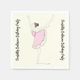Servilleta De Papel Ballerina Birthday Party