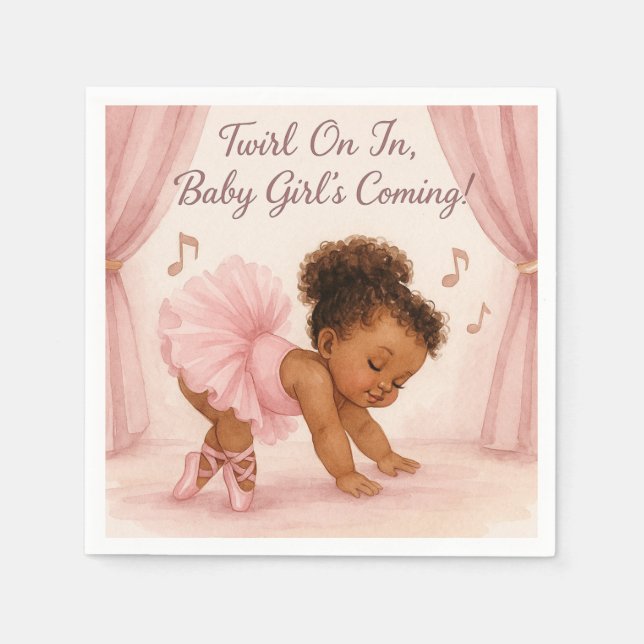 Servilleta De Papel Ballerina in the Making (Anverso)