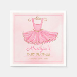 Servilleta De Papel Ballerina Tutu Vestido Baby Shower Cumpleaños