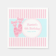 Ballet Slippers Ballerina Fiesta de cumpleaños