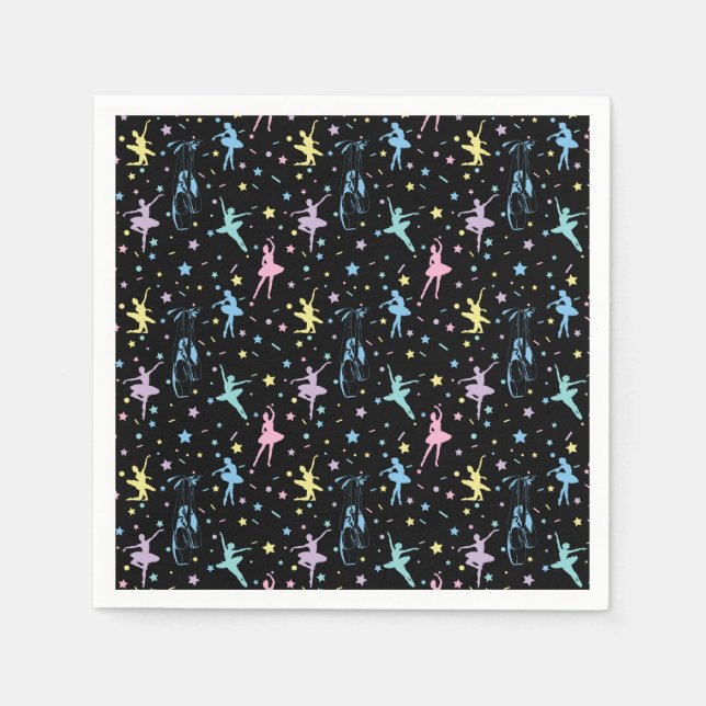 Servilleta De Papel Ballet - Zapatos de bailarina Ballerina (Anverso)