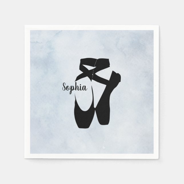 Servilleta De Papel Ballet Zapatos Diseño Papel (Anverso)
