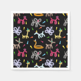 Servilleta De Papel Balloon Animals Kids Birthday Party Theme