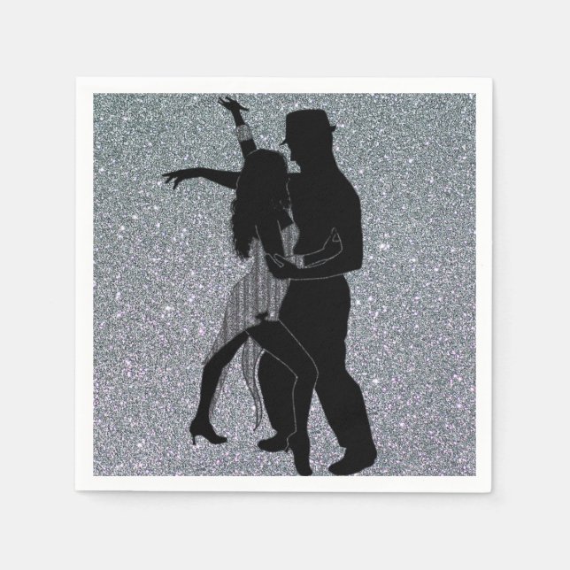 Servilleta De Papel BallRoom Dancing Fiesta Napkins (Anverso)