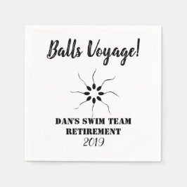 Servilleta De Papel Balls Voyage | Jubilación de equipo de Swim | Vase
