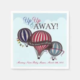 Servilleta De Papel Balón de aire caliente Náuseas de ducha