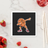 Balón de baloncesto haciendo dabbing divertido jug