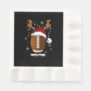 Servilleta De Papel Balón de fútbol de Navidad Santa Luces Divertido C