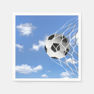 Servilleta De Papel Balón de fútbol en la red