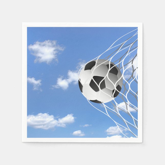 Servilleta De Papel Balón de fútbol en la red (Anverso)