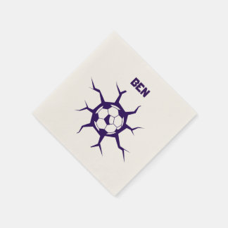 Servilleta De Papel Balón de fútbol en una pared
