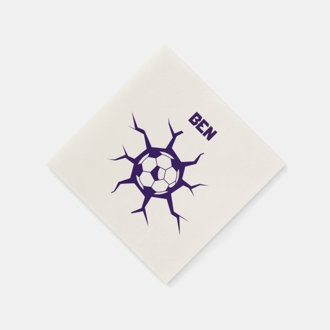 Servilleta De Papel Balón de fútbol en una pared (Borde)