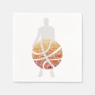 Servilleta De Papel Baloncestistas de las servilletas de papel