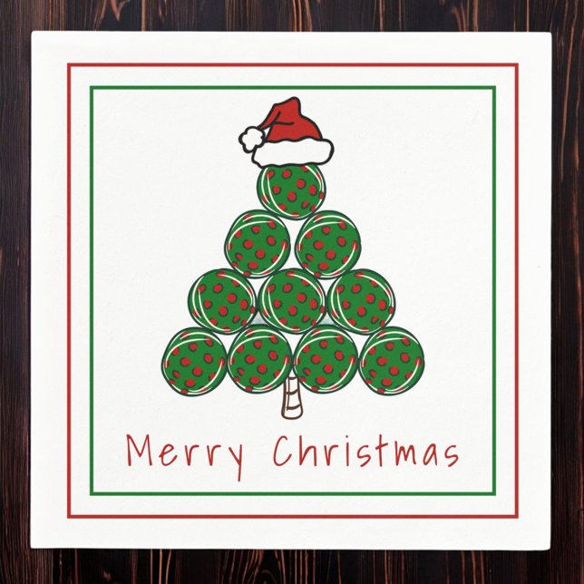 Servilleta De Papel Baloncesto Árbol de Navidad Feliz Navidad (Subido por el creador)