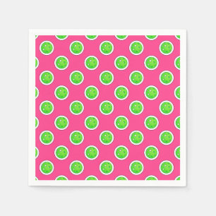 Servilleta De Papel Baloncesto Bolas de Polka Verde puntos de Polka ro