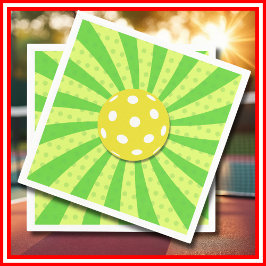 Servilleta De Papel Baloncesto Cumpleaños Green RETRO Stripes Sports