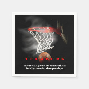Servilleta De Papel Baloncesto de Equipo Motivacional Inspirador