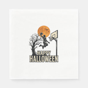 Servilleta De Papel Baloncesto de Halloween Feliz Halloween Deporte Vi