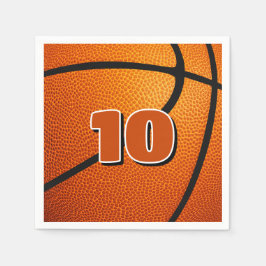 Servilleta De Papel baloncesto de natalidad deportiva para niños