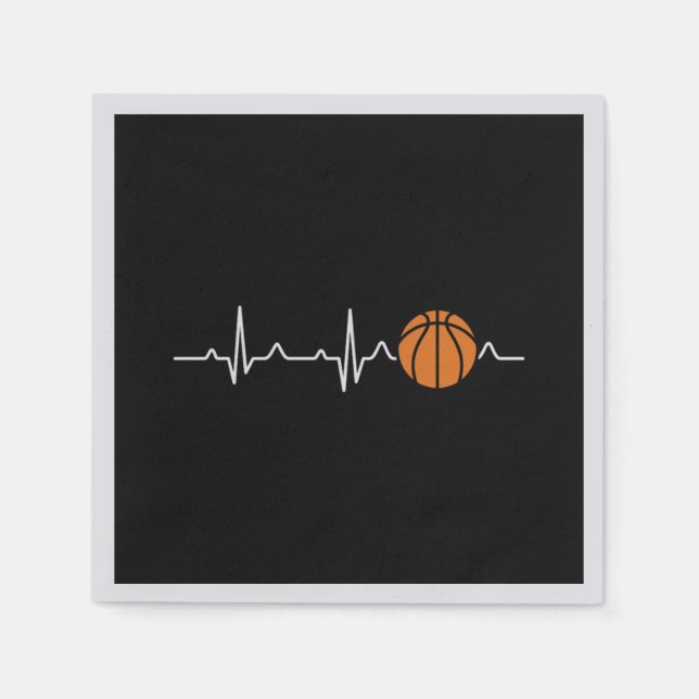 Servilleta De Papel Baloncesto Heartbeat (Anverso)