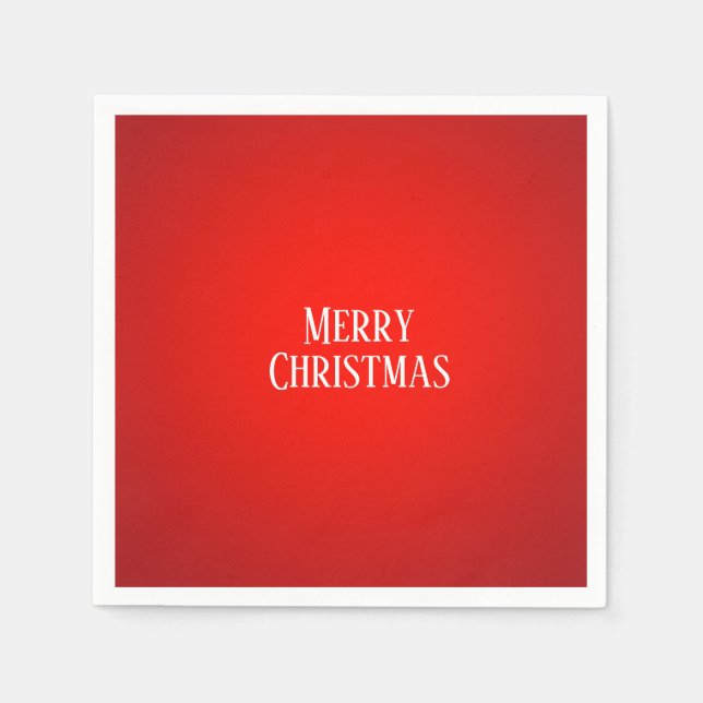 Servilleta De Papel Baloncesto rojo de los Navidades de vacaciones (Anverso)