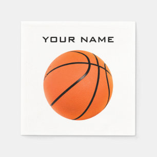 Servilleta De Papel Baloncesto Su Nombre