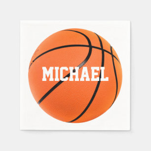 Servilleta De Papel Baloncesto Su Nombre