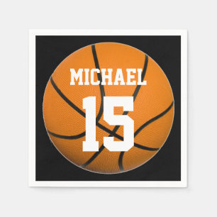 Servilleta De Papel Baloncesto Su Nombre