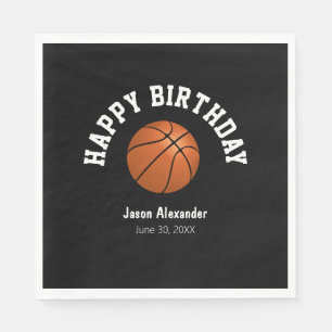 Servilleta De Papel Baloncesto Tema Cumpleaños Partido Napkins Tablewa