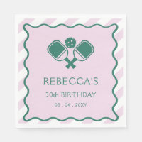 Baloncesto verde rosa retro 30 cumpleaños