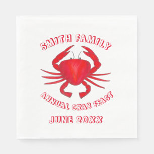 Servilleta De Papel Baltimore Maryland Crab Festín Crustacean Seafood